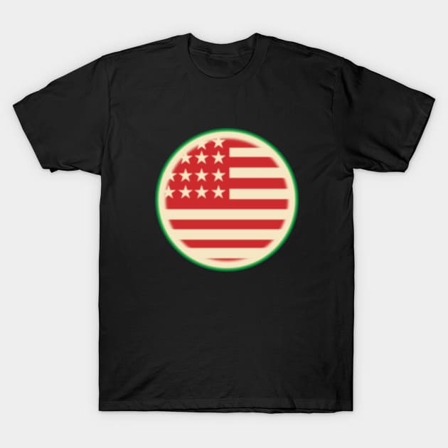 American Watermelon Sliced T-Shirt by DavidLoblaw